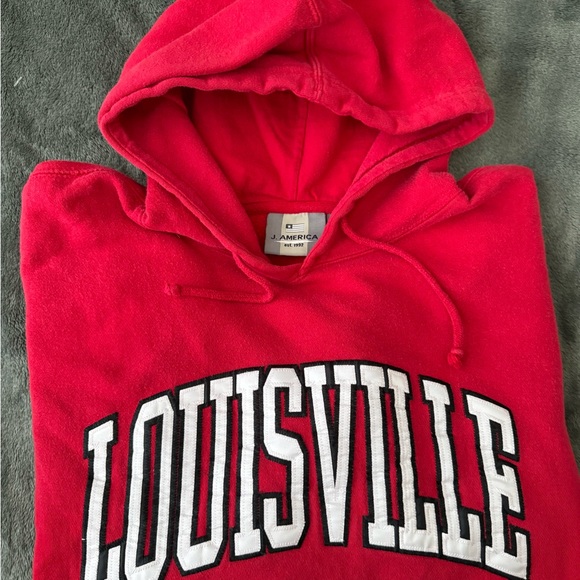 #206 Louisville Cardinals hoodie made by J America - Picture 2 of 11